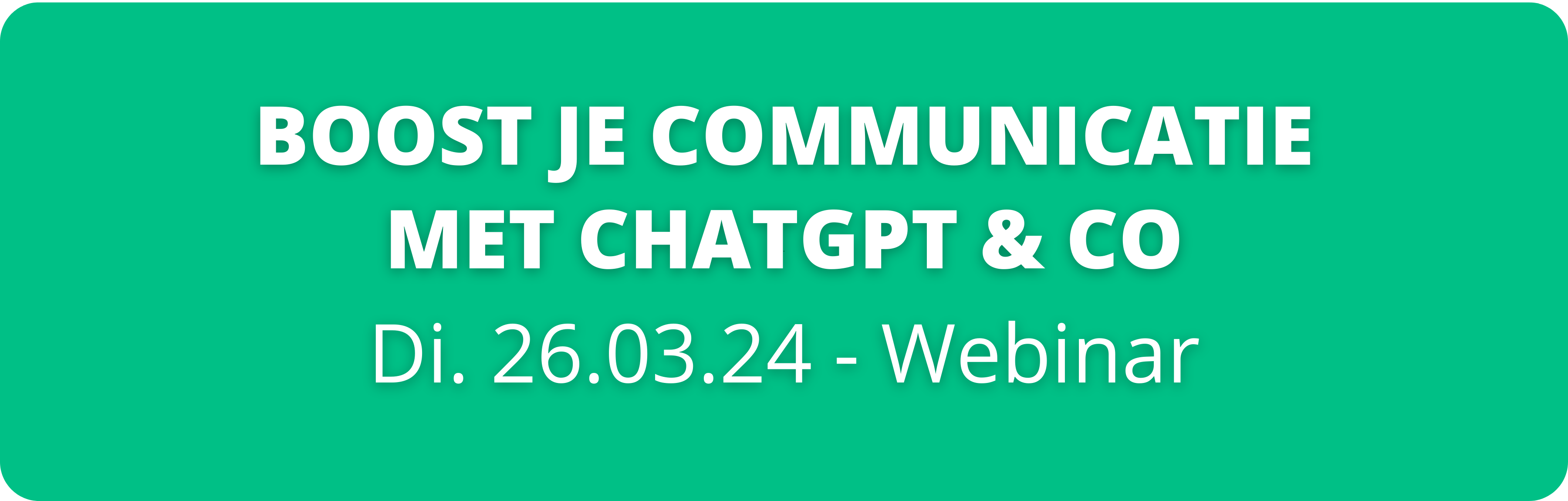 Webinar Boost je communicatie met ChatGPT en co