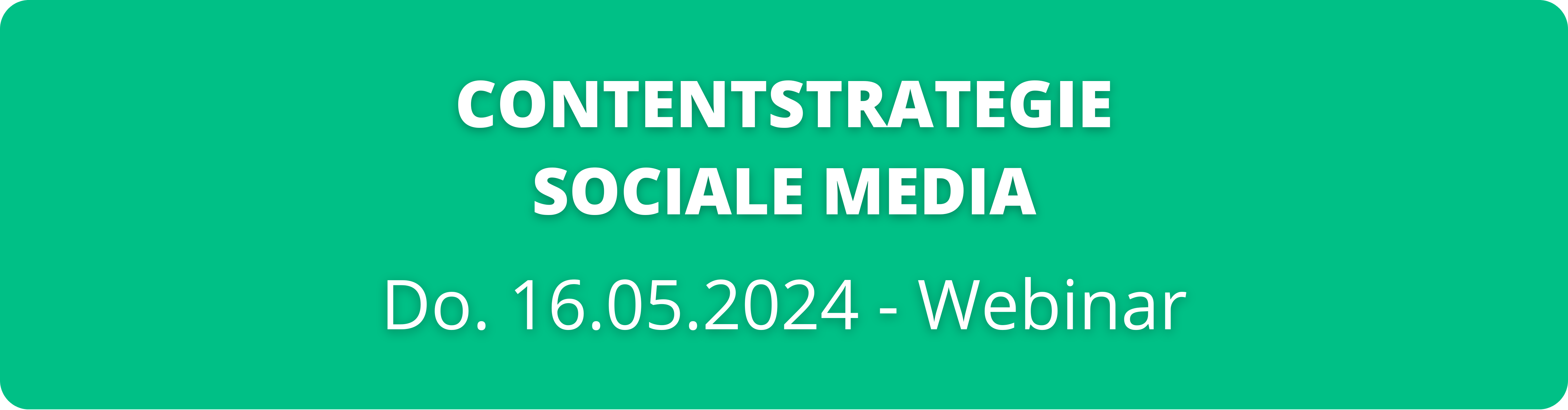 Webinar Contentstrategie sociale media