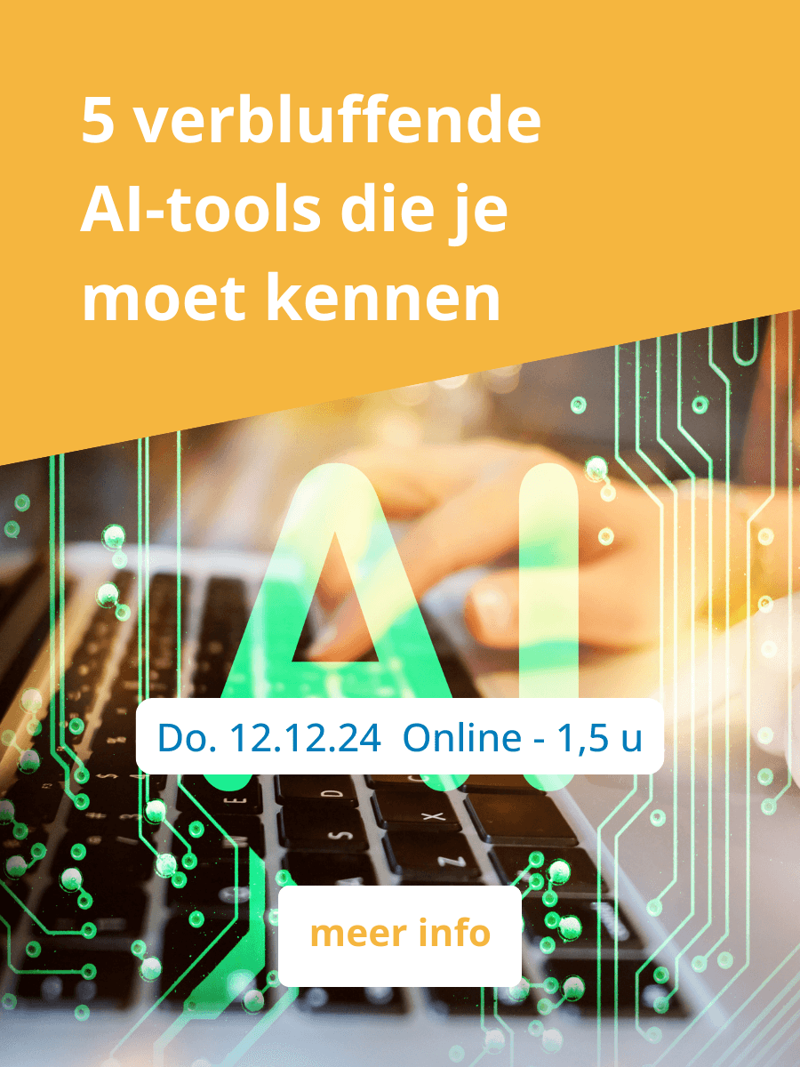 Webinar 5 verbluffende AI-tools die je moet kennen